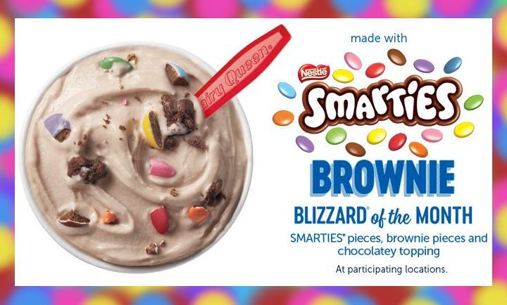 DQ Canada's Smartie & Brownie Blizzard at Dairy Queen DQ Canada's Smartie & Brownie Blizzard at Dairy Queen