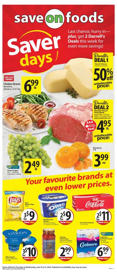 Save on Foods (BC) Flyer June 9 to 15