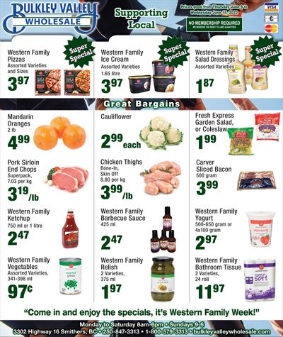 Bulkley Valley Wholesale Flyer June 9 to 15