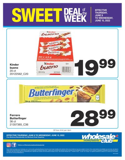 Wholesale Club Sweet Deal of the Week Flyer June 9 to 15