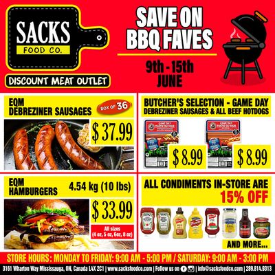 Sacks Food Co. Flyer June 9 to 15