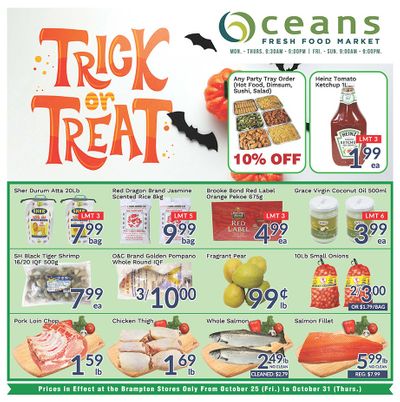 Oceans Fresh Food Market (Brampton) Flyer October 25 to 31
