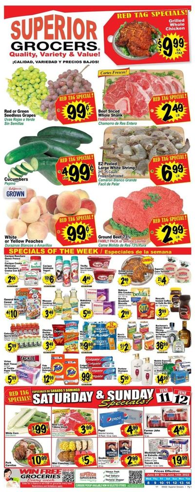 Superior Grocers (CA) Weekly Ad Flyer June 9 to June 16