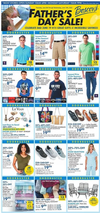 Boscov's (CT, DE, MD, NJ, NY, PA) Weekly Ad Flyer June 9 to June 16