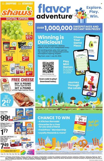 Shaw’s (MA, ME, NH, RI, VT) Weekly Ad Flyer June 9 to June 16