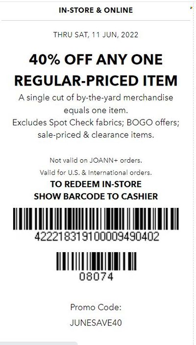 JOANN Weekly Ad Flyer June 9 to June 16 JOANN Weekly Ad Flyer June 9 to June 16