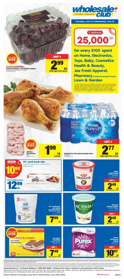 Real Canadian Wholesale Club Flyer June 9 to 15