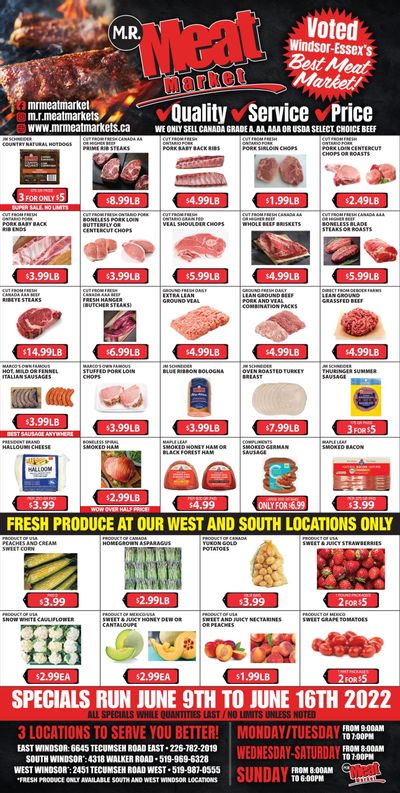M.R. Meat Market Flyer June 9 to 16