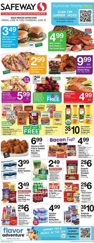 Safeway (MD, VA) Weekly Ad Flyer June 9 to June 16