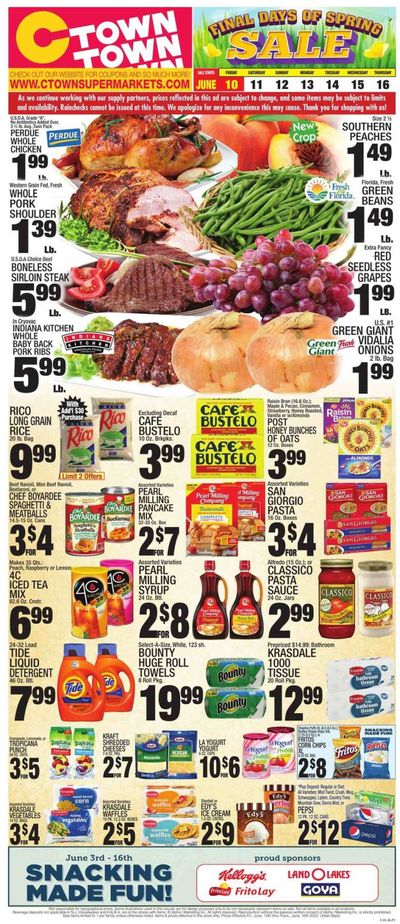 C-Town (CT, FL, MA, NJ, NY, PA) Weekly Ad Flyer June 9 to June 16