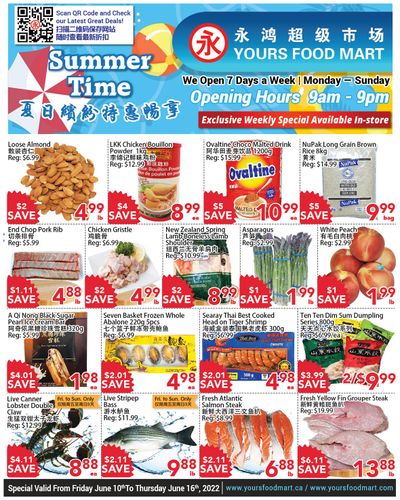 Yours Food Mart Flyer June 10 to 16