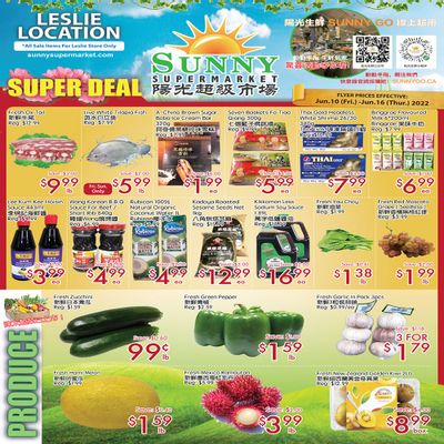 Sunny Supermarket (Leslie) Flyer June 10 to 16
