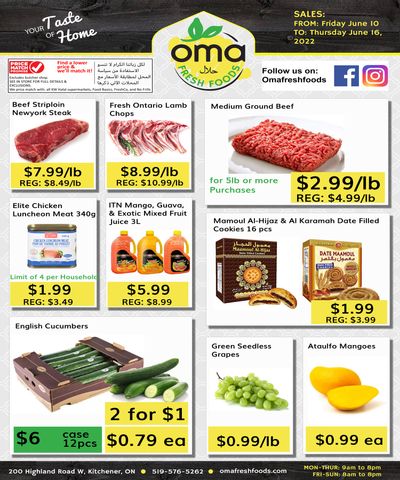 Oma Fresh Foods Flyer June 10 to 16