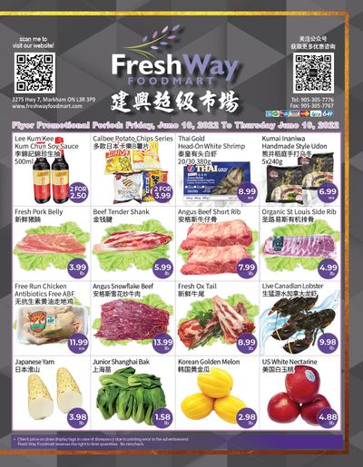 FreshWay Foodmart Flyer June 10 to 16