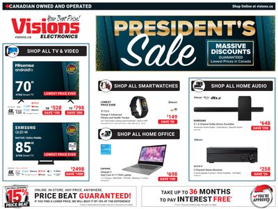 Visions Electronics President's Sale Flyer June 10 to 16