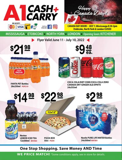 A-1 Cash and Carry Flyer June 11 to July 10