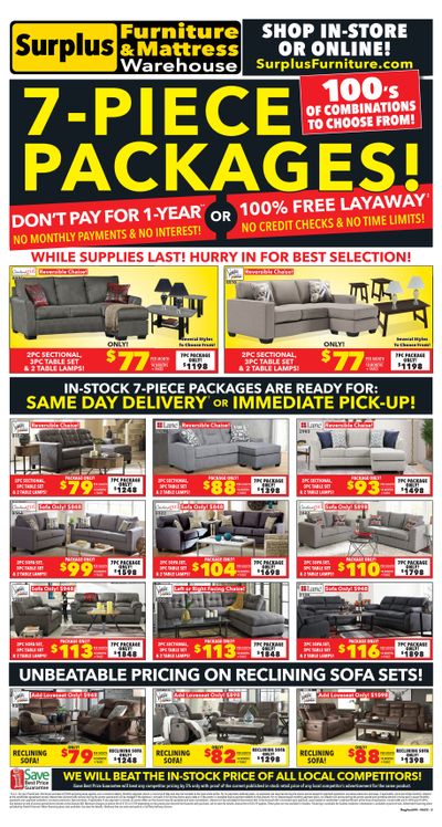 Surplus Furniture & Mattress Warehouse (Regina) Flyer June 13 to 26