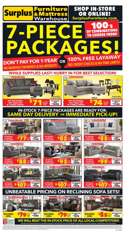 Surplus Furniture & Mattress Warehouse (Peterborough) Flyer June 13 to 26