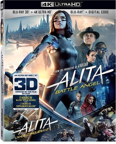 Alita Battle Angel (Bilingual) [4K UHD + 3D + Blu-ray + Digital Copy] On Sale for $ 19.99 ( Save $ 40.00 ) at Amazon Canada