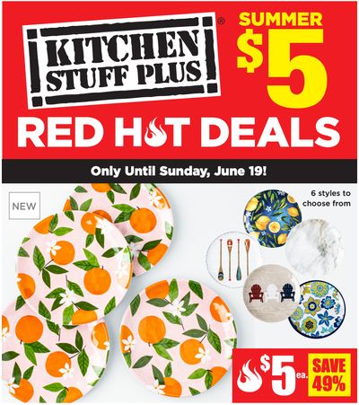 Kitchen Stuff Plus Canada Red Hot Sale: $5 Deals, Save 61% on 6 Pc. Chalkboard Glass Spice Jar Set + More Offers