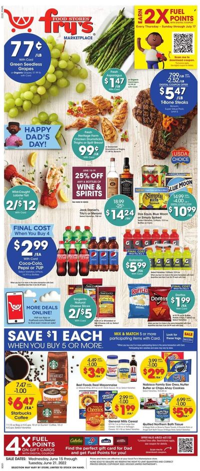 Fry’s (AZ) Weekly Ad Flyer June 14 to June 21