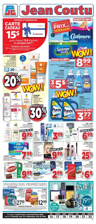 Jean Coutu (QC) Flyer June 16 to 22