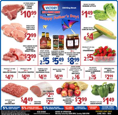 Victory Meat Market Flyer June 14 to 18