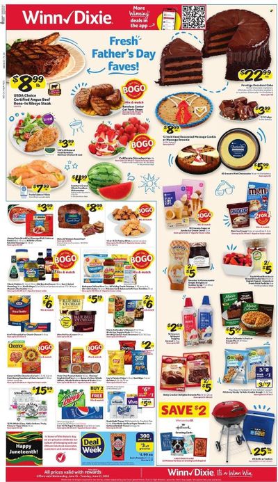 Winn Dixie Weekly Ad Flyer June 15 to June 22