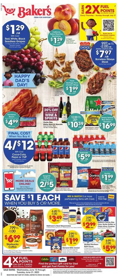 Baker's (NE) Weekly Ad Flyer June 15 to June 22