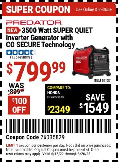Harbor Freight Weekly Ad Flyer June 15 to June 22 Harbor Freight Weekly Ad Flyer June 15 to June 22
