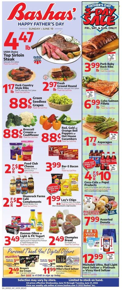 Bashas' (AZ) Weekly Ad Flyer June 15 to June 22
