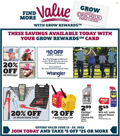 Orscheln Farm and Home (IA, IN, KS, MO, NE, OK) Weekly Ad Flyer June 15 to June 22