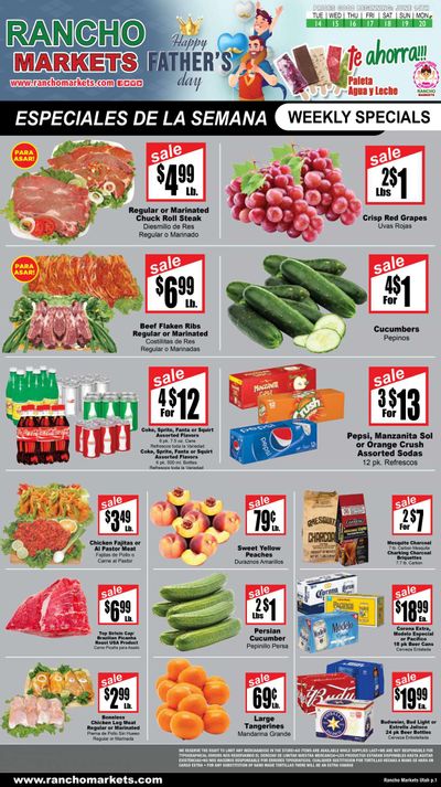 Rancho Markets (UT) Weekly Ad Flyer June 15 to June 22