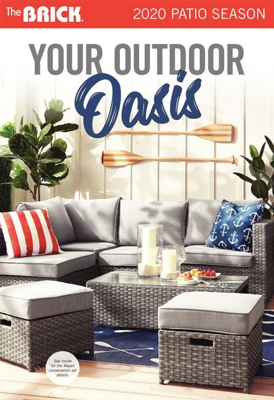 The Brick Your Outdoor Oasis Flyer April 2 to June 25