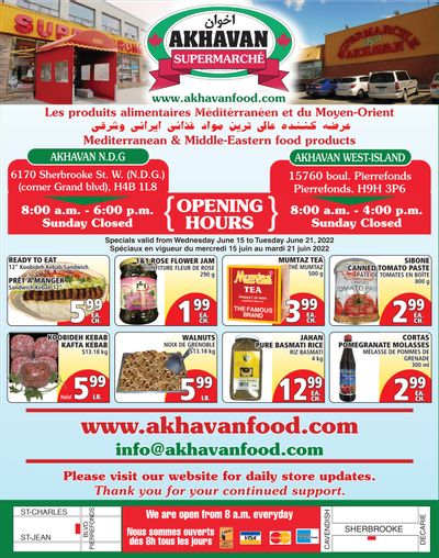 Akhavan Supermarche Flyer June 15 to 21