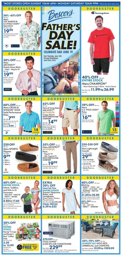 Boscov's (CT, DE, MD, NJ, NY, PA) Weekly Ad Flyer June 16 to June 23