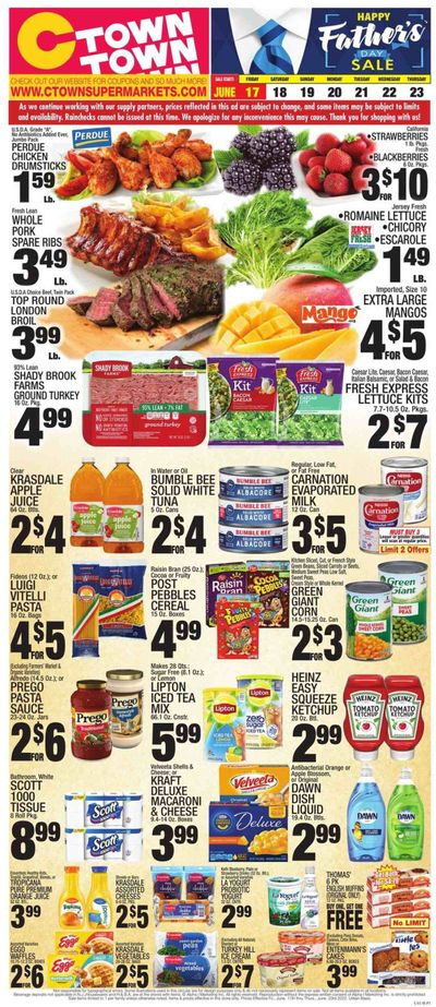 C-Town (CT, FL, MA, NJ, NY, PA) Weekly Ad Flyer June 16 to June 23