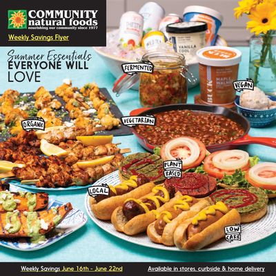 Community Natural Foods Flyer June 16 to 22