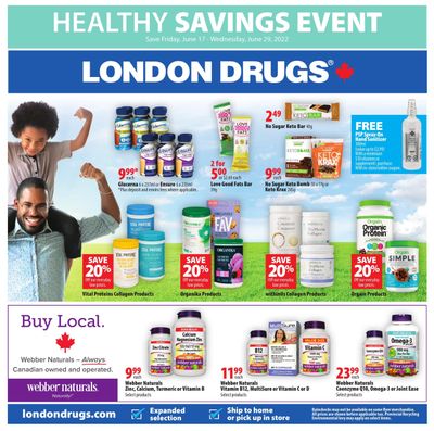 London Drugs Healthy Savings Event Flyer June 17 to 29