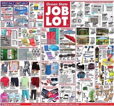 Ocean State Job Lot (CT, MA, ME, NH, NJ, NY, RI) Weekly Ad Flyer June 16 to June 23