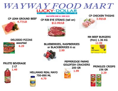 WayWay Food Mart Flyer June 16 to 22