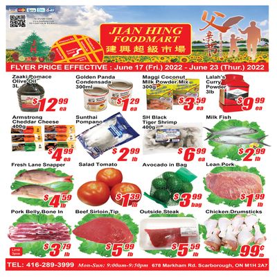 Jian Hing Foodmart (Scarborough) Flyer June 17 to 23