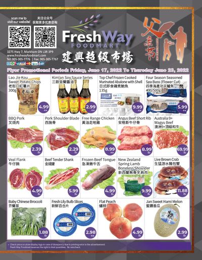 FreshWay Foodmart Flyer June 17 to 23