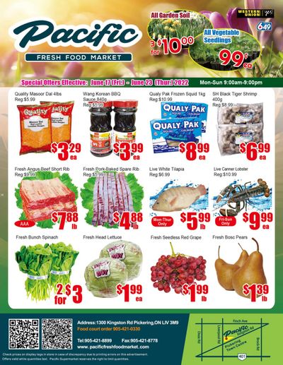 Pacific Fresh Food Market (Pickering) Flyer June 17 to 23