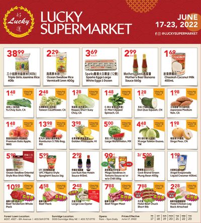 Lucky Supermarket (Calgary) Flyer June 17 to 23