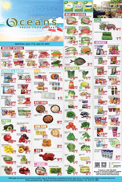 Oceans Fresh Food Market (Mississauga) Flyer June 17 to 23