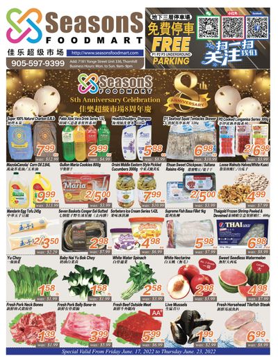 Seasons Food Mart (Thornhill) Flyer June 17 to 23
