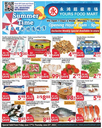 Yours Food Mart Flyer June 17 to 23