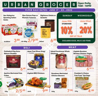 Urban Grocer Flyer June 17 to 23
