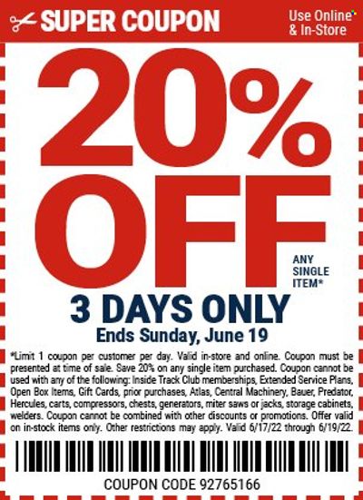 Harbor Freight Weekly Ad Flyer June 17 to June 24